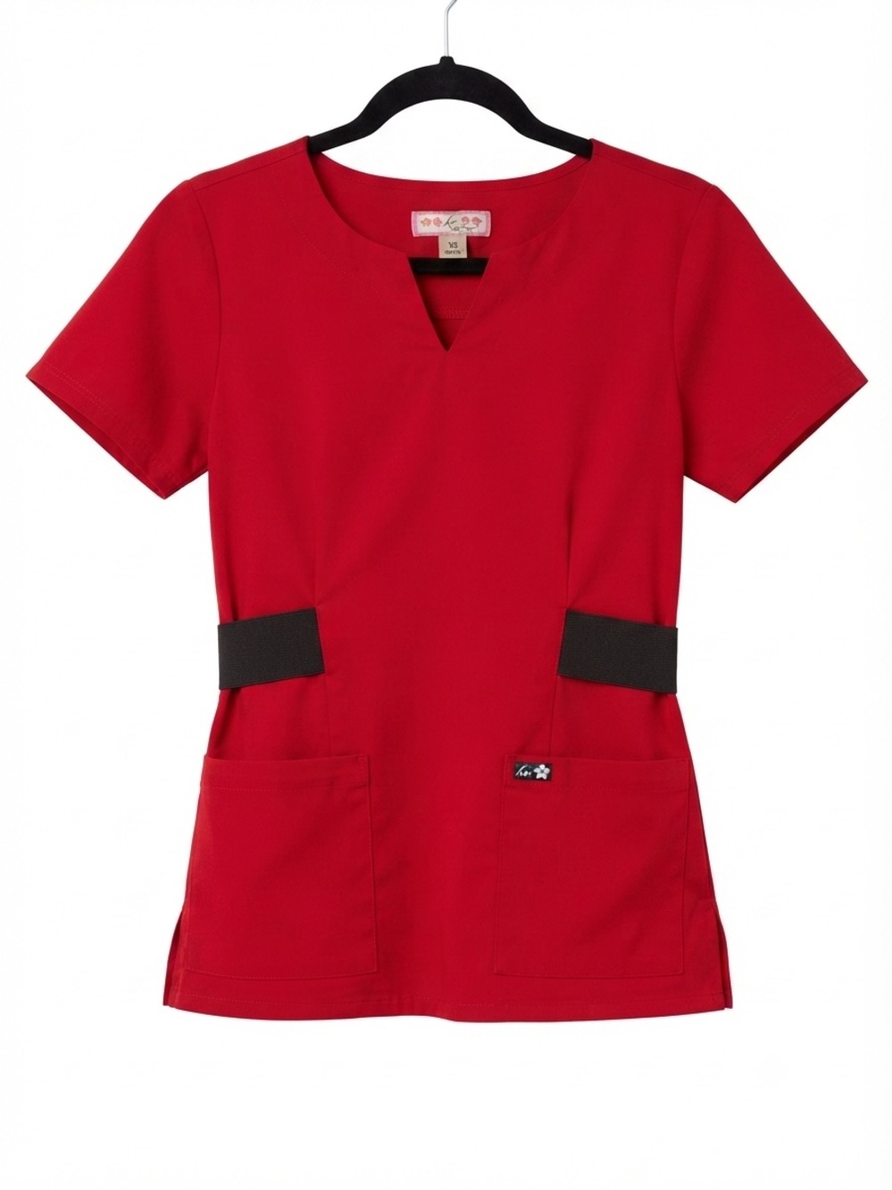 Koi by Kathy Peterson Extra Small Scrub Top Style 166 Red